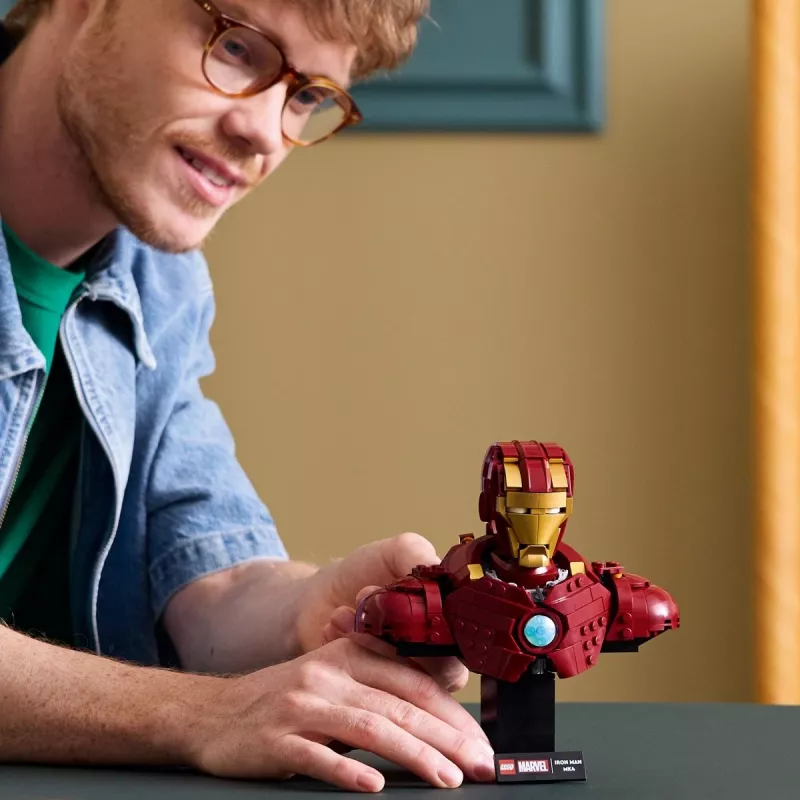 LEGO konstruktorius Marvel Super Heroes Geležinis žmogus MK4 3D modelis, 436 detalės, 1 minifigūrėlė, 18+
