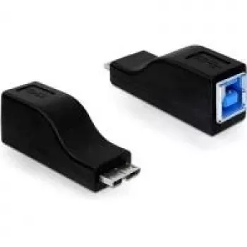 USB lyties keitiklis micro USB-B kištukas į USB-B lizdą, juodas, DeLOCK 65216
