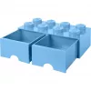 LEGO Drawer Brick Drawer 8 RC40061736 šviesiai mėlyna – laikymo stalčius LEGO kaladėlėms
