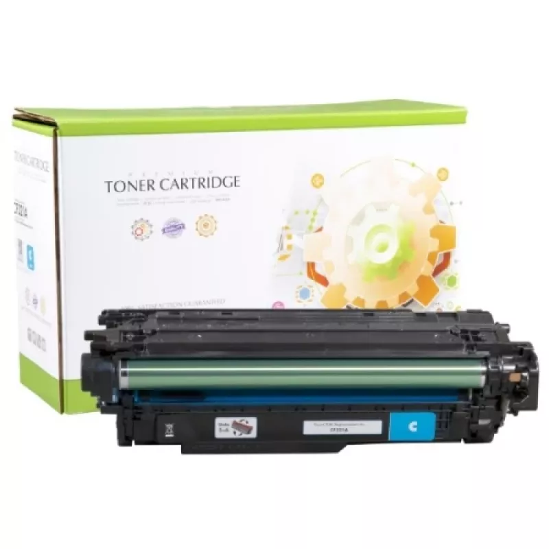 Suderinama statinio valdymo HP 653A (CF321A) tonerio kasetė, žydra