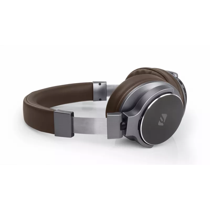 Muse M-278 BT belaidės ausinės, ant ausų, lankeliu, Micro-USB, Bluetooth, ruda, sidabrinė