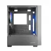 PC korpusas TACENS Mars Gaming MC-VORTEX Mini Tower Mini-ITX/Micro-ATX grūdintas stiklas juodas, 3x120mm, 27,3 cm GPU, 162 mm CPU aušintuvas