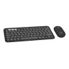 Logitech Pebble 2 Combo for Mac belaidė klaviatūra ir pelė QWERTZ vokiška grafito spalva