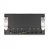 Pataisų skydelis DELOCK Mini Desktop RJ45 8 prievadų Cat.6A ekranuotas juodas, skirtas stalui, sienai arba DIN bėgiui