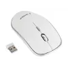 Belaidė pelė GEMBIRD MUSW-4B-01-W, ambidekstrinė, optinė 1600 DPI, 4 mygtukai, RF belaidė, balta