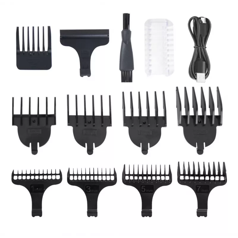 Plaukų kirpimo mašinėlė ESPERANZA ADONIS 7-in-1 belaidė, nerūdijančio plieno peiliukai, 8 šukos, 1–12 mm, 90 min veikimo laikas