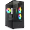 Korpusas Sharkoon SK6 ARGB Tower ATX Juodas
