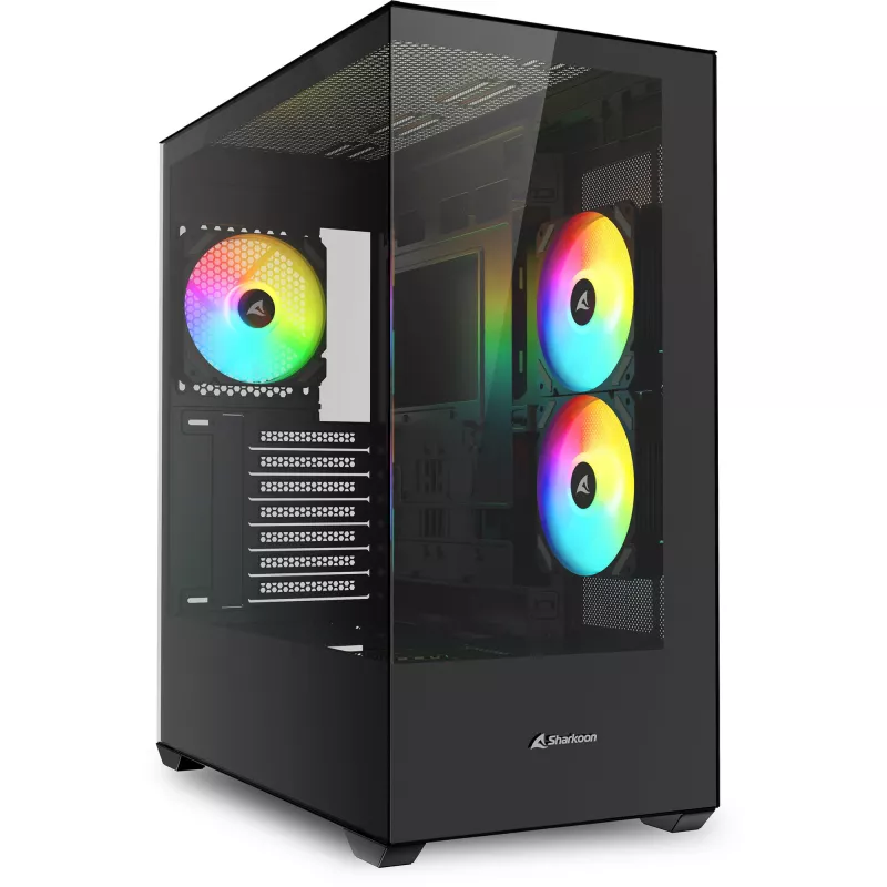 Korpusas Sharkoon SK6 ARGB Tower ATX Juodas