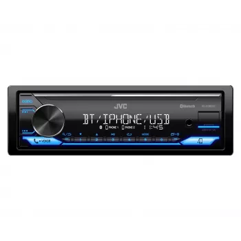 Automagnetola JVC KDX-382BT su Bluetooth ir USB, vieno DIN, AUX įvestis, FM imtuvas