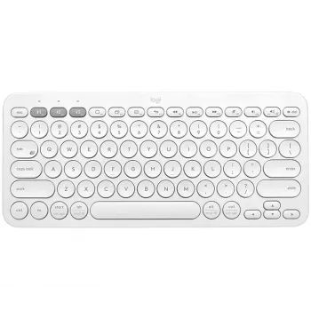 Logitech Multi-Device K380 - belaidė klaviatūra - Bluetooth 3.0 - vokiškas išdėstymas - šviesiai balta