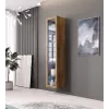 Vitrininė spinta Cama Meble VIGO 180 – sieninė stiklinė vitrina, 1800×400×300 mm, wotan ąžuolas