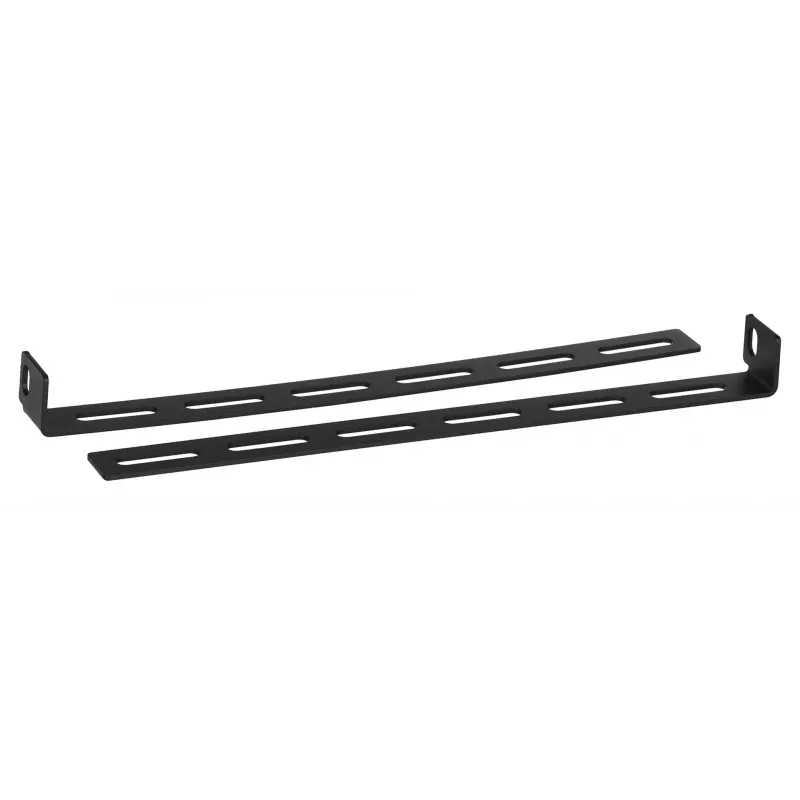 Rack lentyna LANBERG AK-1005-B — 1U 19 colių fiksuota lentyna, 500 mm gylis, 482,6×45 mm, juoda, 25 kg talpa