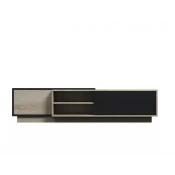 Cama TV spintelė SIGMA1 180 sonomos ąžuolas/juodas blizgus