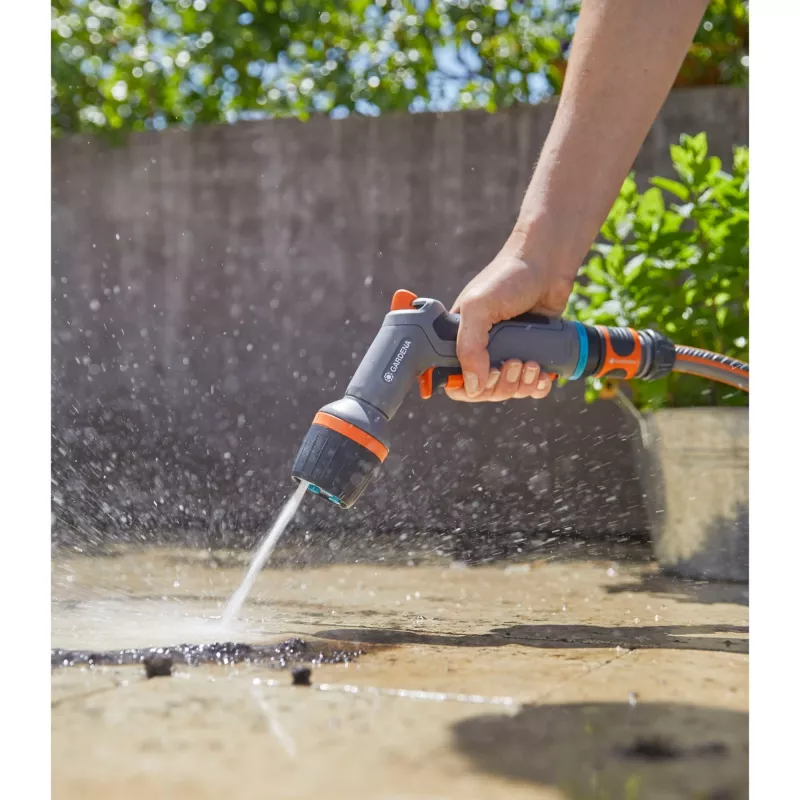 Gardena ecoPulse Comfort valymo pistoletas, pilkai oranžinis