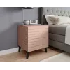 Naktinis staliukas cama meble NOVA 44x40x52 cm matinis rožinis, 1 stalčius, 16 mm korpusas