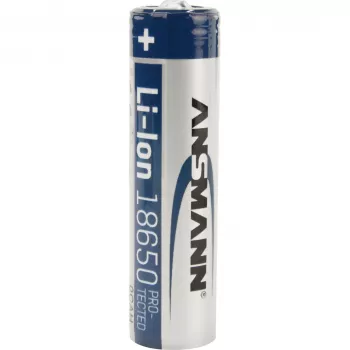 ANSMANN 18650 baterija, Li-Ion, 2600 mAh, 9,36 Wh, sidabrinė (1307-0000)