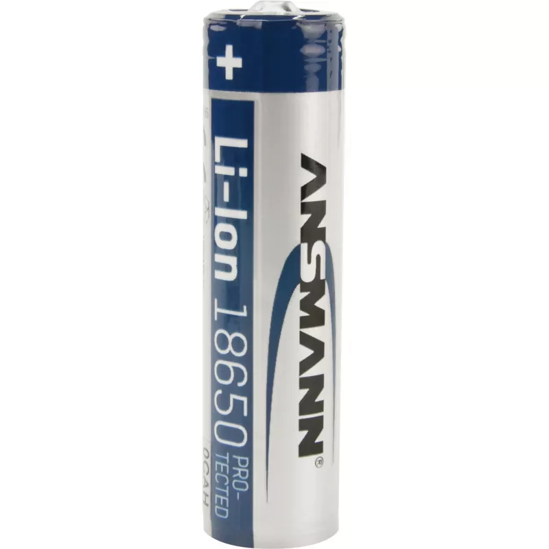 ANSMANN 18650 baterija, Li-Ion, 2600 mAh, 9,36 Wh, sidabrinė (1307-0000)