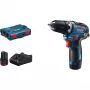 Bosch GSR 12V-35 Professional gręžtuvas su pistoletine rankena, 1750 RPM, 750 g, juodai mėlynas