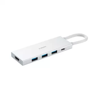 USB Hub Xiaomi XMDS05YM 5-in-1 Type-C USB 3.2 Gen 1 Baltas
