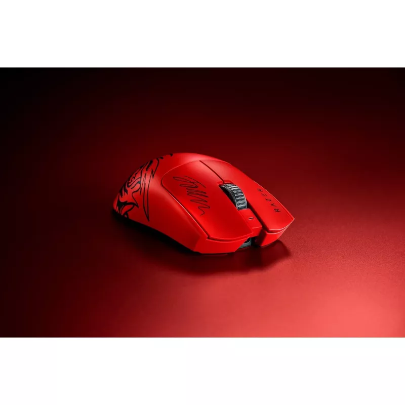 Razer Viper V3 Pro Faker Edition pelė, skirta žaidimams, dešinei rankai, belaidė RF + USB Type-C, optinė, 35000 DPI