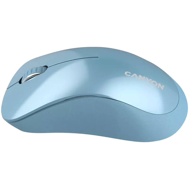 CANYON MW-11, 2.4 GHz belaidė pelė, 3 mygtukai, DPI 1200, maitinimas AAA*2 vnt., mėlyna 67*109*38 mm 0.063 kg