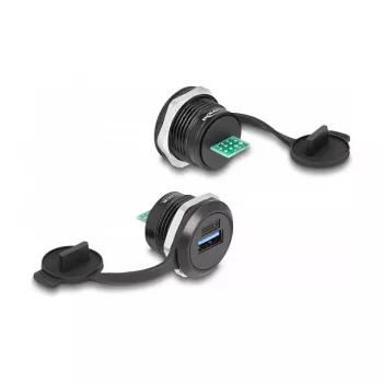 DeLOCK USB 3.2 Gen 1 Type-A prie PCB montuojama jungtis juoda