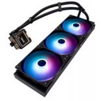 CPU aušintuvas Thermalright Frozen Warframe 420 BLACK ARGB — 140 mm ARGB ventiliatoriai, 420 mm radiatorius