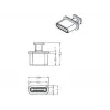 Apsauginis kištukas USB Type-C lizdui DeLOCK 64013 juodas