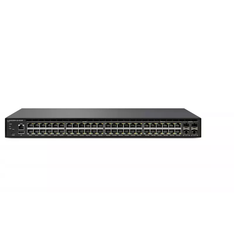 Lancom GS-4554X – valdomas L3 jungiklis, 36 x 1GbE + 12 x 2.5GBase-T + 4 x SFP+ + 2 x QSFP+