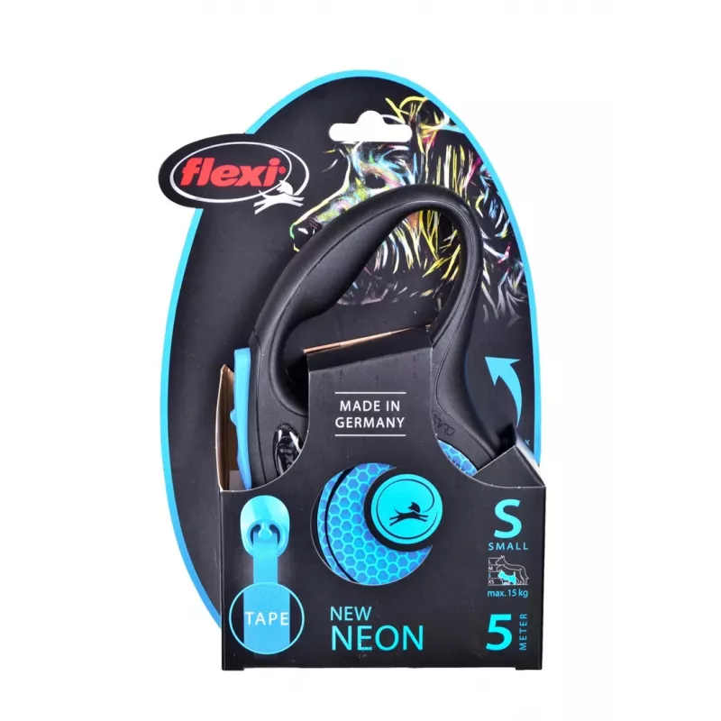 Flexi New Neon S 5 m šuns ištraukiamas pavadėlis
