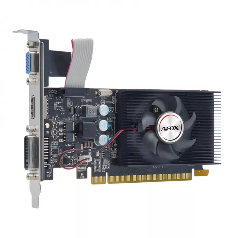 Vaizdo plokštė AFOX AF240-1024D3L2 — NVIDIA GeForce GT 240, 1 GB GDDR3, 128 bitų, PCIe 2.0