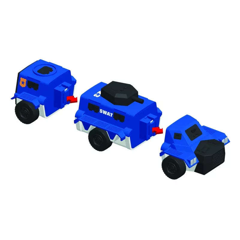 Transporto priemonių rinkinys „Mix or Match Vehicles“ – Policija, MALIK