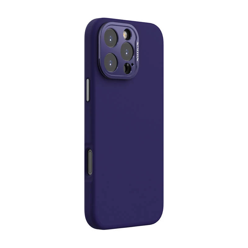 Dėklas Nillkin LensWing Magnetic iPhone 16 Pro Max — violetinis, magnetinis tvirtinimas, tikslūs išpjovimai