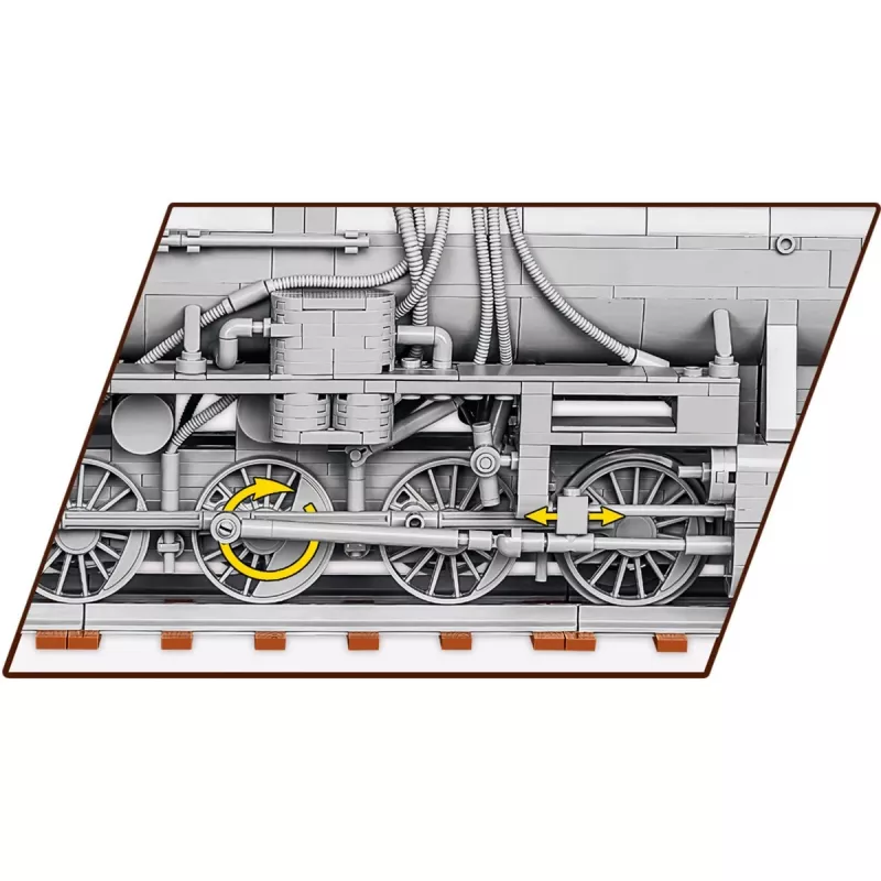 Konstruktorius COBI Kriegslokomotive Baureihe 52, 2476 dalių