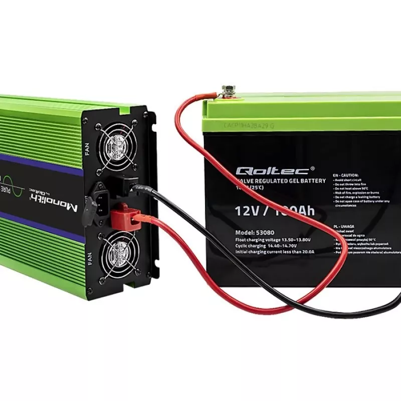 Automobilinis keitiklis Qoltec Monolith 6000 W Green 12 V