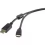 DisplayPort į HDMI vaizdo ir garso kabelis Renkforce 1,8 m — skaitmeninis ryšys tarp DP šaltinio ir HDMI ekrano
