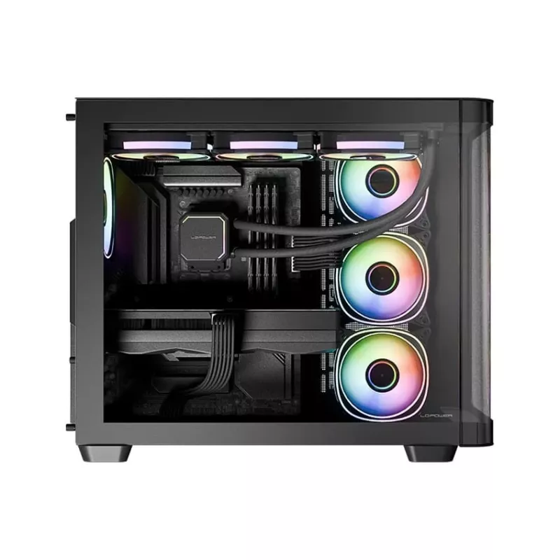 Korpusas LC-Power LC-8001B-ON Midi Tower Juodas