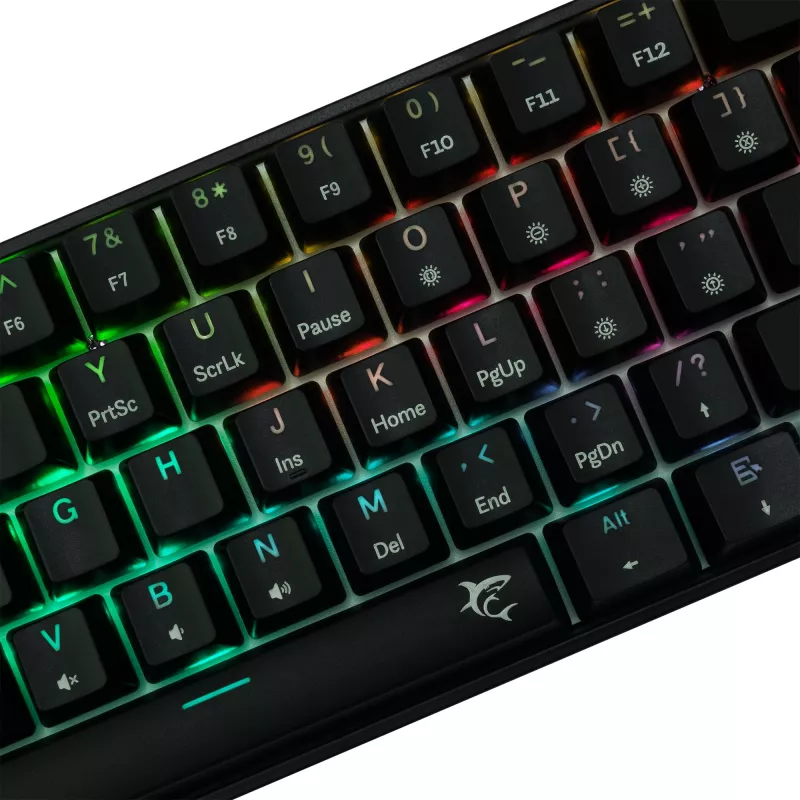 Mechaninė klaviatūra White Shark Shinobi-2 Black US išdėstymas su Brown jungikliais