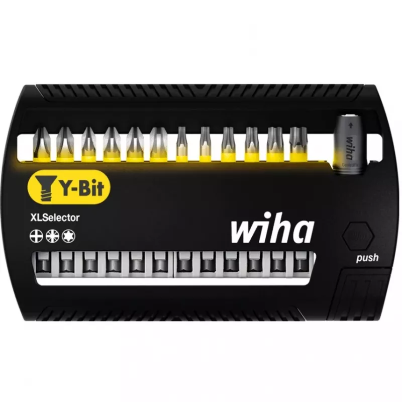 WIHA 41834 - Bit-Set XLSelector, 13 dalių mišrus, 50 mm, Y-Bit (41834)