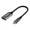 Adapteris Savio USB-C (M) HDMI (F), 4K, 60Hz, Aliuminis, AK-78