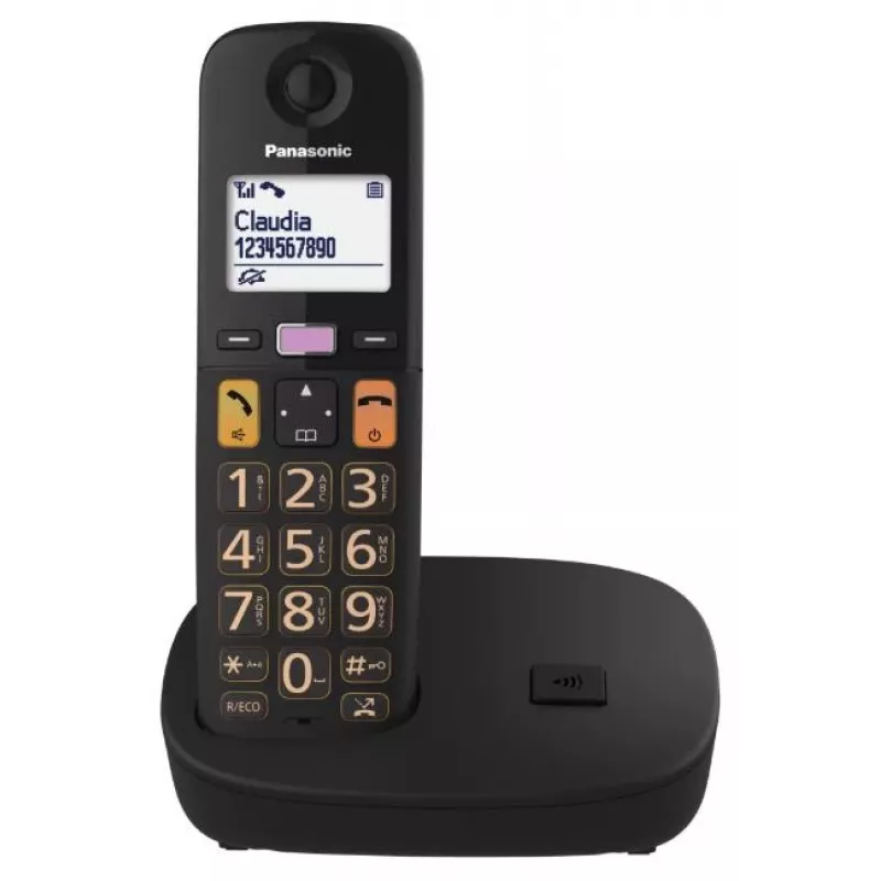 Belaidis telefono aparatas Panasonic KX-TGU110FXB su DECT technologija