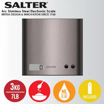 Virtuvinės svarstyklės Salter 1087 SSDRCEU16 Pro Silver