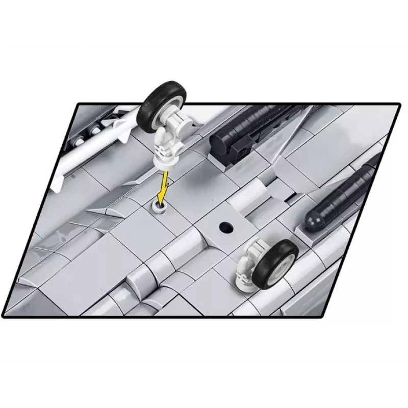 Cobi statybiniai blokeliai Boeing F-15EX Eagle II modelio rinkinys COIB-5900, kolekcinis mastelio konstravimo rinkinys