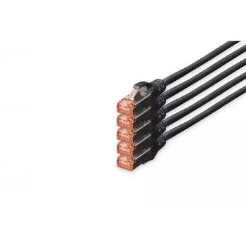 Tinklo kabelis Digitus CAT 6 S/FTP RJ-45 10m Juodas