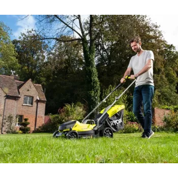 Ryobi RLM18X33B40 vejapjovė stumiama akumuliatorinė juoda, žalia