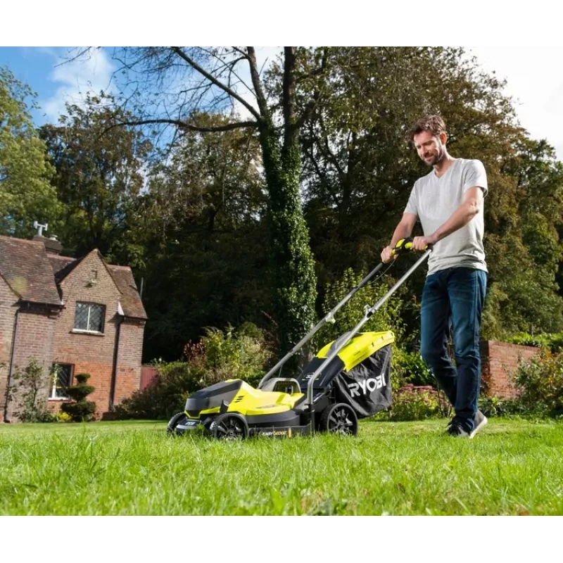 Ryobi RLM18X33B40 vejapjovė stumiama akumuliatorinė juoda, žalia