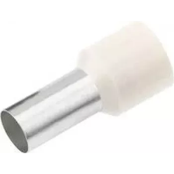 Cimco 187107 Ferulė 0,5 mm² Dalinai Izoliuota Balta 100 vnt.