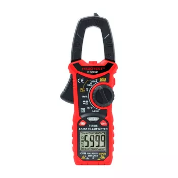 Skaitmeninis spaustuvinis multimetras Habotest HT206D – True RMS, NCV, nešiojamas įtampos/srovės testeris