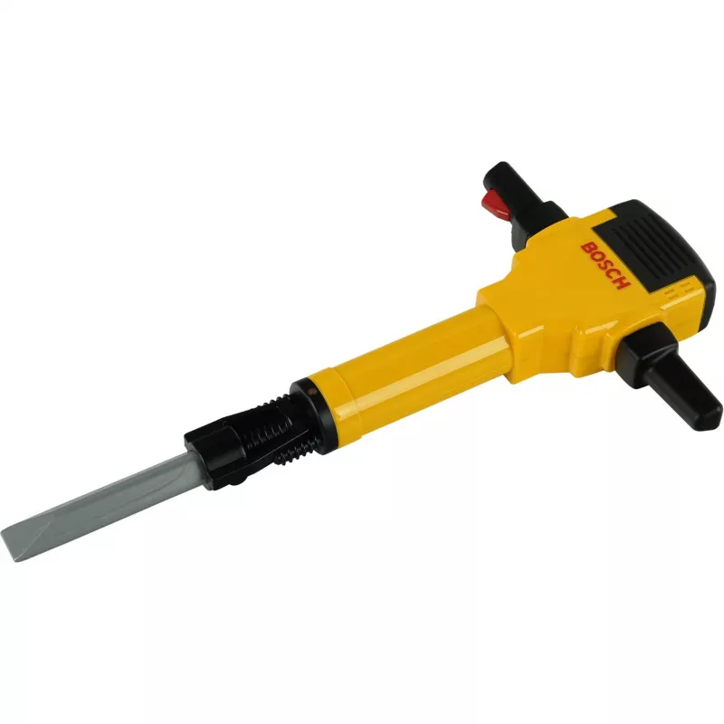 Theo Klein 8405 Bosch Pneumatinis plaktukas su variklio garsu ir mirksinčia šviesa, 28 cm