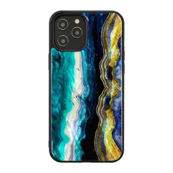 Apsauginis telefono dėklas iKins, skirtas Apple iPhone 12 Pro Max — violetinis agato dizainas